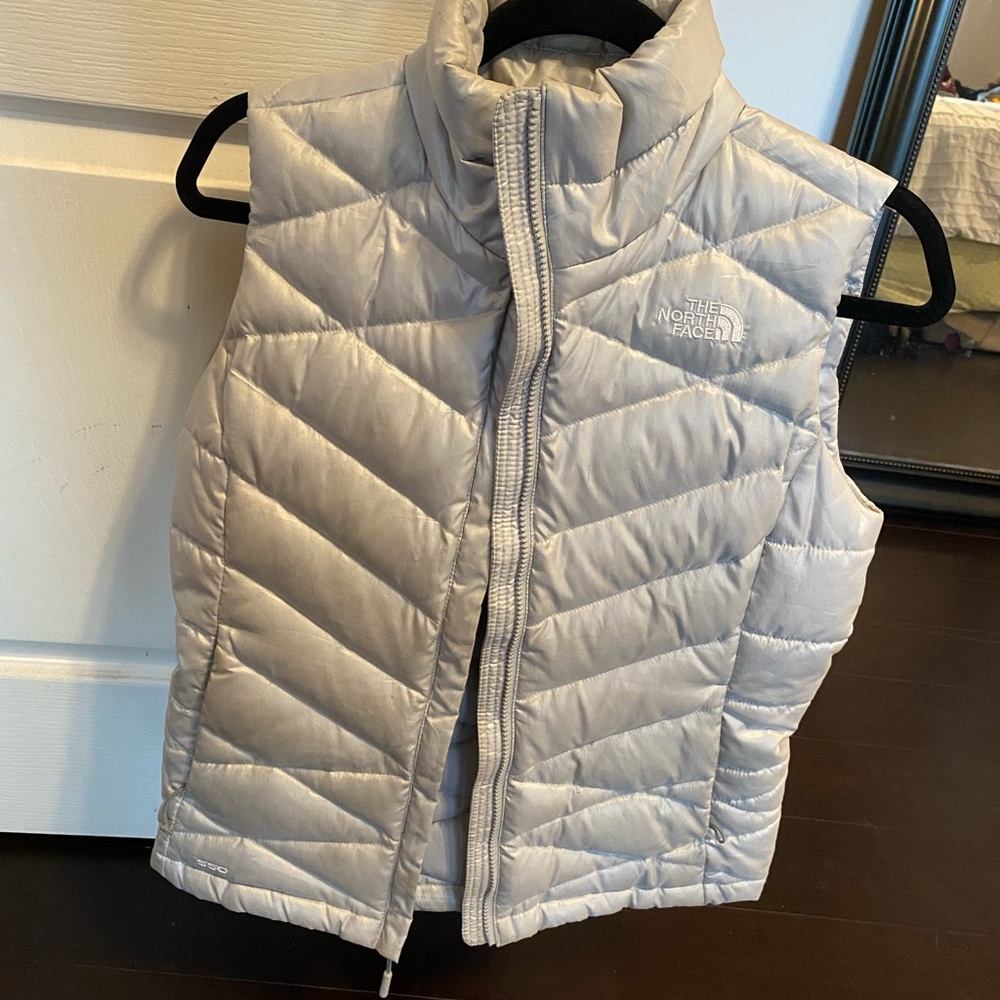 Gray North Face Vest